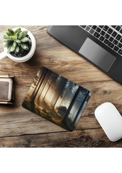 Huzur Vadisi Stilinde Zen Mouse Pad - 19X23 cm 2 mm Dikdörtgen Ithal Baskılı Mouse Pad