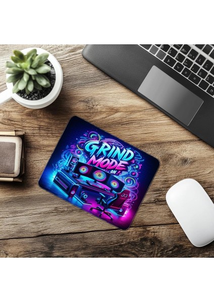 Enerji Patlaması Tasarım – Grind Mode Mousepad - 19X23 cm 2 mm Dikdörtgen Ithal Baskılı Mouse Pad