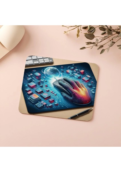 Retro Masaüstü Bilgisayar Mouse Pad Tasarımı - 19X23 cm 2 mm Dikdörtgen Ithal Baskılı Mouse Pad indirimleri