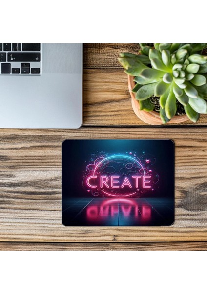 Pembe Mavi Işıklı Yaratıcı Mouse Pad Tasarımı - 19X23 cm 2 mm Dikdörtgen Ithal Baskılı Mouse Pad modelleri