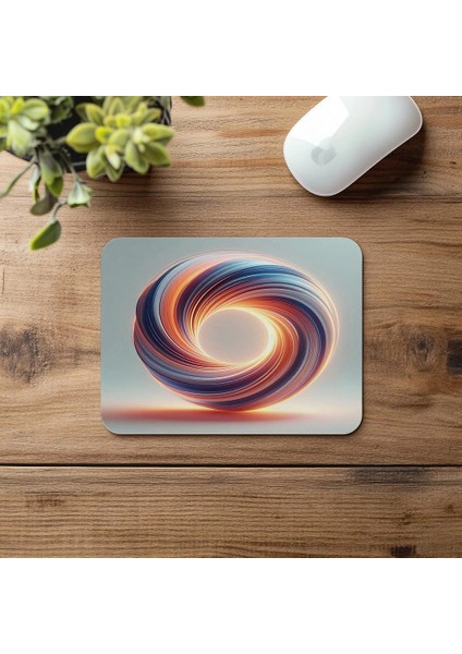 Işıklı Torus Şekilli 3D Mousepad Tasarımı - 19X23 cm 2 mm Dikdörtgen Ithal Baskılı Mouse Pad fırsatları
