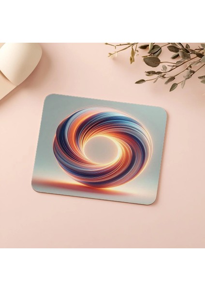 Işıklı Torus Şekilli 3D Mousepad Tasarımı - 19X23 cm 2 mm Dikdörtgen Ithal Baskılı Mouse Pad indirimleri