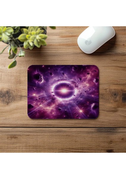 Parçacık Efektli Uzay Geçidi Mousepad - 19X23 cm 2 mm Dikdörtgen Ithal Baskılı Mouse Pad fırsatları