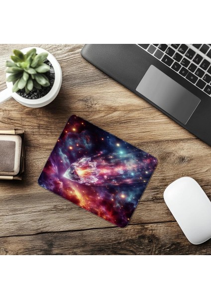 Kristal Kuyruklu Comet Mousepad – 3D Efektli - 19X23 cm 2 mm Dikdörtgen Ithal Baskılı Mouse Pad