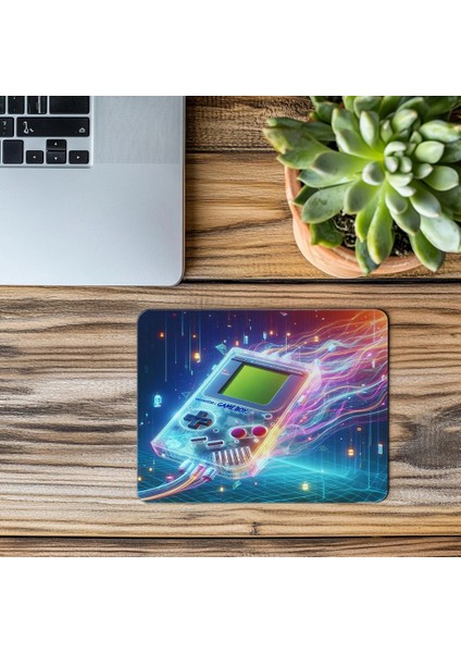Floating Game Console Mouse Pad – Neon Stil - 19X23 cm 2 mm Dikdörtgen Ithal Baskılı Mouse Pad modelleri