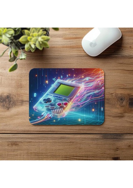 Floating Game Console Mouse Pad – Neon Stil - 19X23 cm 2 mm Dikdörtgen Ithal Baskılı Mouse Pad fırsatları