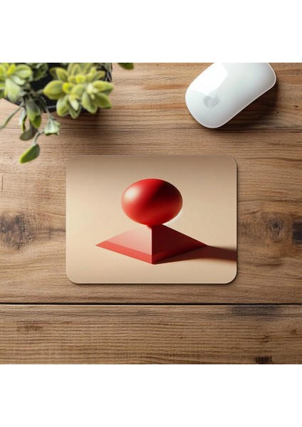 Geometrik Denge Temalı Modern Mousepad - 19X23 cm 2 mm Dikdörtgen Ithal Baskılı Mouse Pad fırsatları