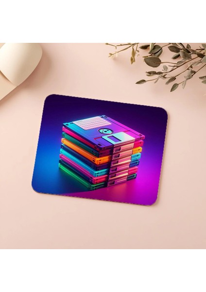 Havada Yüzen Floppy Disk Mousepad - 19X23 cm 2 mm Dikdörtgen Ithal Baskılı Mouse Pad indirimleri
