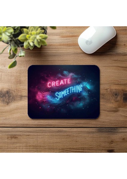 Misty Ortamda Sürreal Tipografi Mousepad - 19X23 cm 2 mm Dikdörtgen Ithal Baskılı Mouse Pad fırsatları