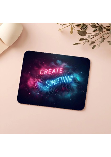 Misty Ortamda Sürreal Tipografi Mousepad - 19X23 cm 2 mm Dikdörtgen Ithal Baskılı Mouse Pad indirimleri