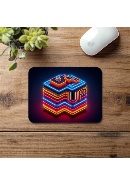 Renkli Geometrik Arka Planlı Mouse Pad - 19X23 cm 2 mm Dikdörtgen Ithal Baskılı Mouse Pad fırsatları