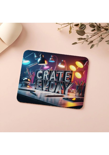 Her Gün Üret Temalı Parlak Tasarım Mouse Pad - 19X23 cm 2 mm Dikdörtgen Ithal Baskılı Mouse Pad indirimleri