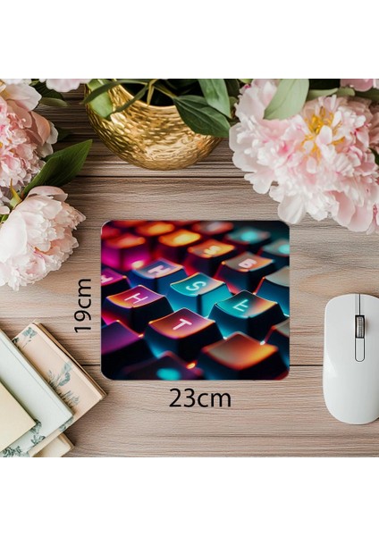 Hustle Temalı Rgb Klavye Mousepad - 19X23 cm 2 mm Dikdörtgen Ithal Baskılı Mouse Pad