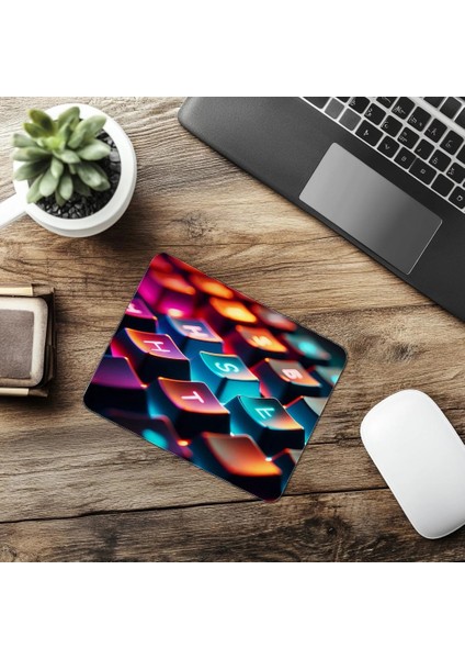 Hustle Temalı Rgb Klavye Mousepad - 19X23 cm 2 mm Dikdörtgen Ithal Baskılı Mouse Pad