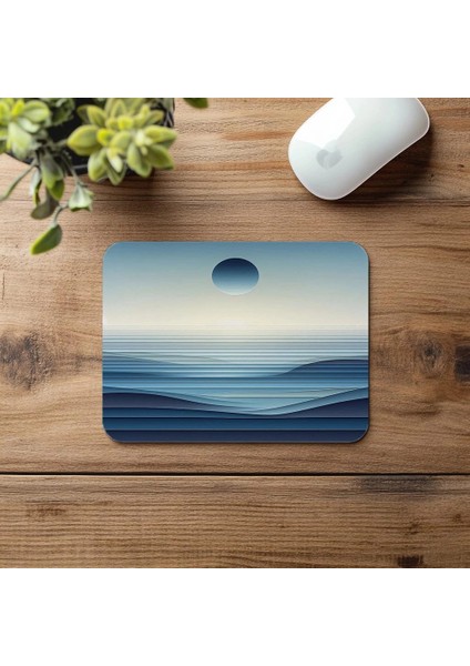 Katman Katman Yatay Zen Mousepad - 19X23 cm 2 mm Dikdörtgen Ithal Baskılı Mouse Pad fırsatları