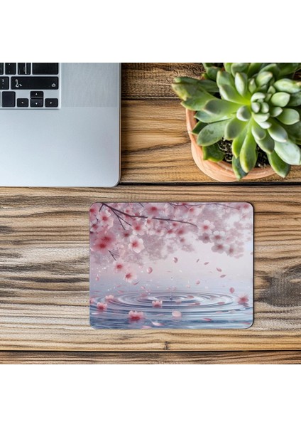 Minimal Japon Temalı Çiçek Mousepad - 19X23 cm 2 mm Dikdörtgen Ithal Baskılı Mouse Pad modelleri