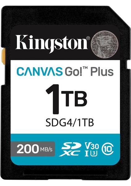 Sdg4-1tb 1tb Sdxc Canvas Go Plus Gen4 200MB-S C10 Uhs-I U3 V30 Hafıza Kartı