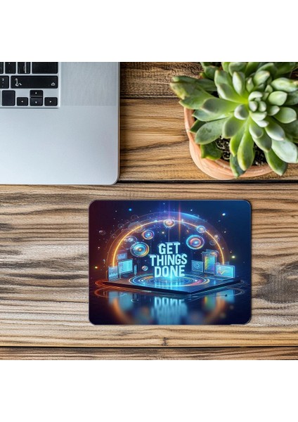 Get Things Done Temalı Enerjik Mousepad - 19X23 cm 2 mm Dikdörtgen Ithal Baskılı Mouse Pad modelleri