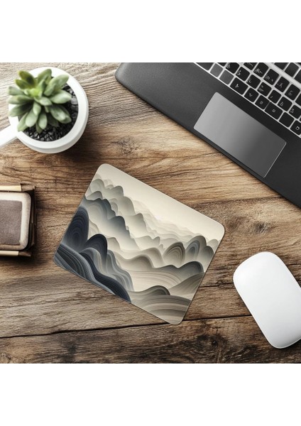 Taş Formasyonlu Sade Mouse Pad - 19X23 cm 2 mm Dikdörtgen Ithal Baskılı Mouse Pad
