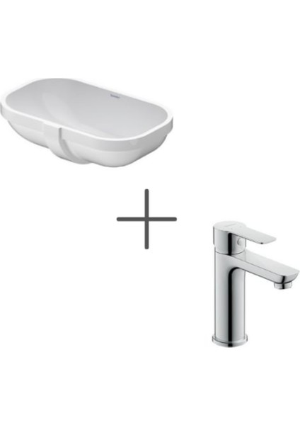 D-Code 49 cm Tezgahaltı Lavabo ve A.1 Lavabo Bataryası, Medium