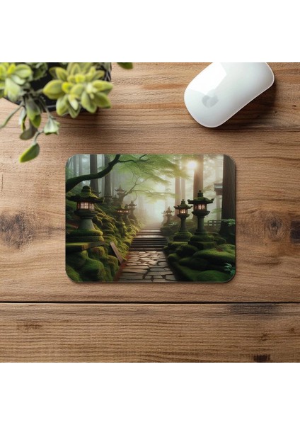Fener Işıklı Meditasyon Tapınağı Mouse Pad - 19X23 cm 2 mm Dikdörtgen Ithal Baskılı Mouse Pad fırsatları