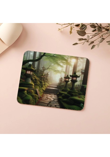 Fener Işıklı Meditasyon Tapınağı Mouse Pad - 19X23 cm 2 mm Dikdörtgen Ithal Baskılı Mouse Pad indirimleri