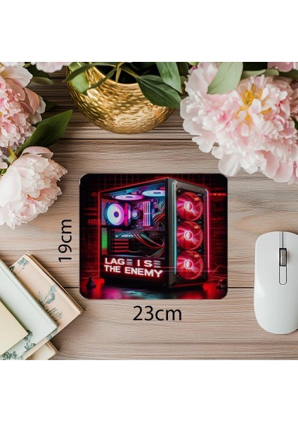 Cyberpunk Tarzı Gamer Mouse Pad - 19X23 cm 2 mm Dikdörtgen Ithal Baskılı Mouse Pad