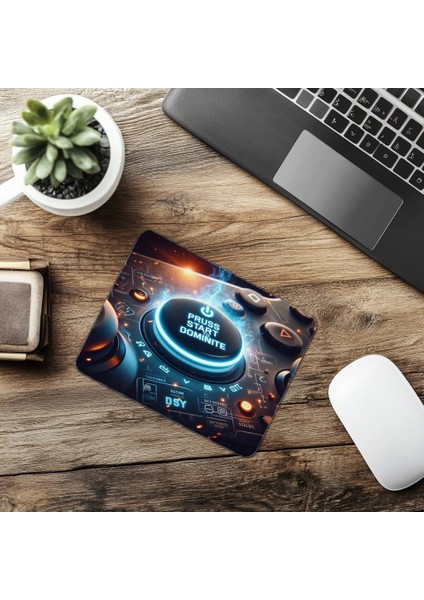 Oyun Hakimiyeti Için Tasarlanmış Mouse Pad - 19X23 cm 2 mm Dikdörtgen Ithal Baskılı Mouse Pad