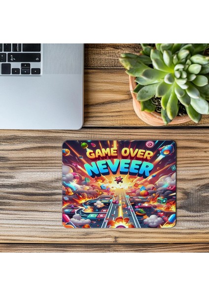 Eğlenceli Mousepad Tasarımı – Game Over - 19X23 cm 2 mm Dikdörtgen Ithal Baskılı Mouse Pad modelleri