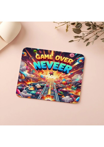 Eğlenceli Mousepad Tasarımı – Game Over - 19X23 cm 2 mm Dikdörtgen Ithal Baskılı Mouse Pad indirimleri