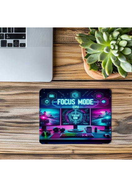 Focus Mode On Yazılı Gamer Mousepad - 19X23 cm 2 mm Dikdörtgen Ithal Baskılı Mouse Pad modelleri
