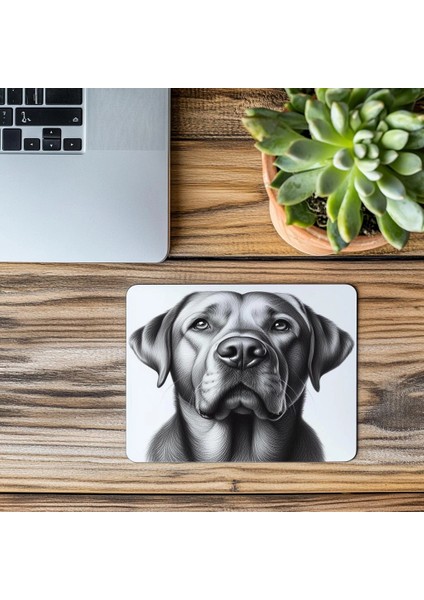 Köpekseverler Için El Çizimi Mouse Pad - 19X23 cm 2 mm Dikdörtgen Ithal Baskılı Mouse Pad modelleri
