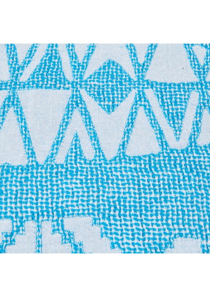 Soft Balık Desenli Peştamal - Mavi - 90X160 cm