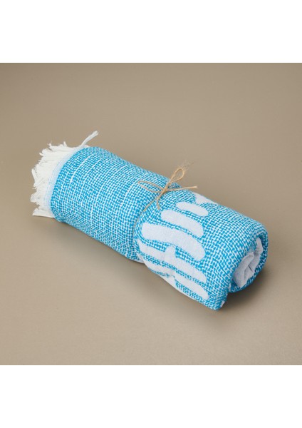 Soft Balık Desenli Peştamal - Mavi - 90X160 cm modelleri