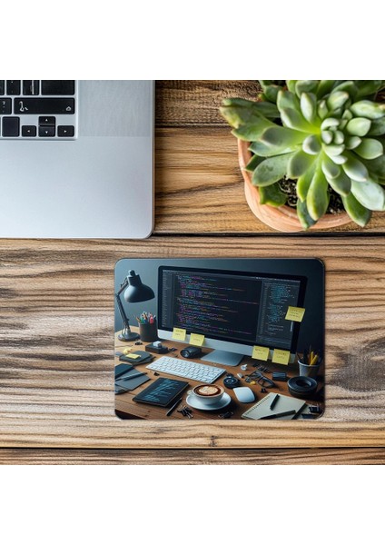 Yazılımcıya Özel Notlu Html Mouse Pad - 19X23 cm 2 mm Dikdörtgen Ithal Baskılı Mouse Pad modelleri