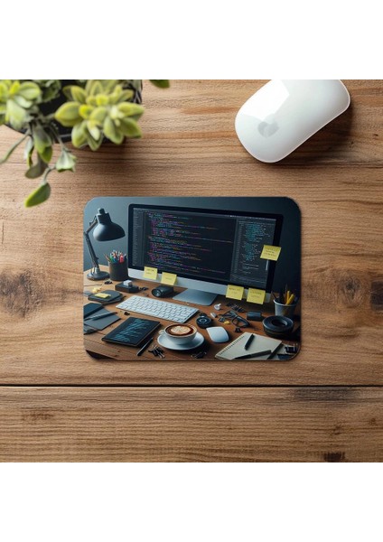 Yazılımcıya Özel Notlu Html Mouse Pad - 19X23 cm 2 mm Dikdörtgen Ithal Baskılı Mouse Pad fırsatları