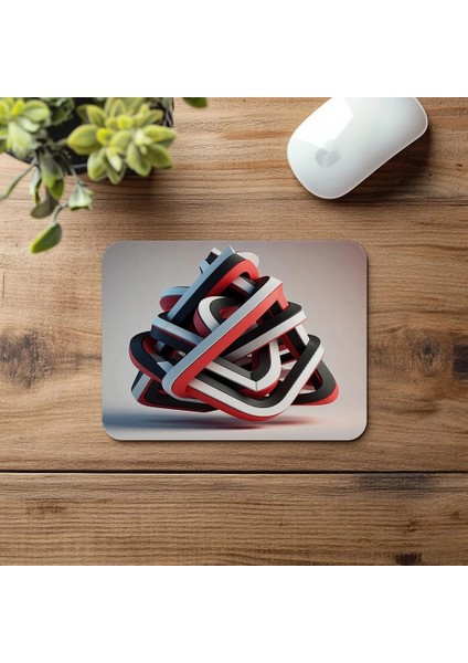 Geometrik Yüzey Kompozisyonlu Mousepad - 19X23 cm 2 mm Dikdörtgen Ithal Baskılı Mouse Pad fırsatları