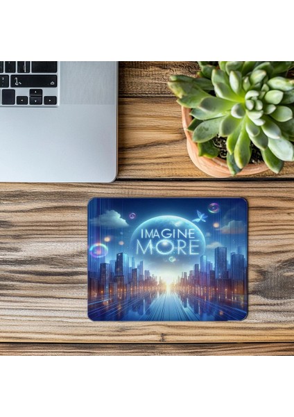 Mor Mavi Geçişli Parlak Yazılı Mousepad - 19X23 cm 2 mm Dikdörtgen Ithal Baskılı Mouse Pad modelleri