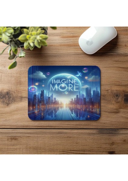Mor Mavi Geçişli Parlak Yazılı Mousepad - 19X23 cm 2 mm Dikdörtgen Ithal Baskılı Mouse Pad fırsatları