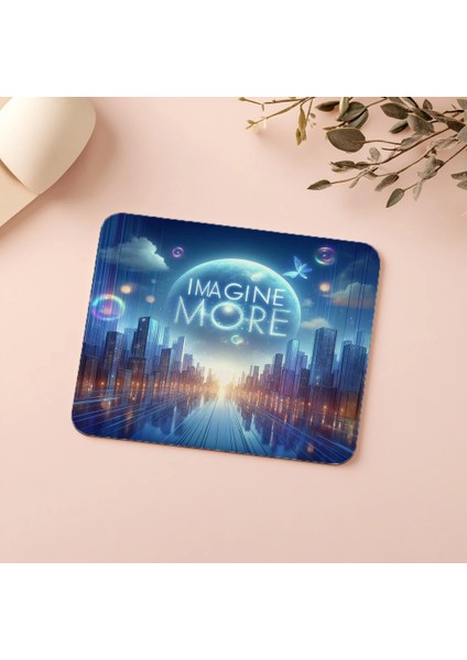 Mor Mavi Geçişli Parlak Yazılı Mousepad - 19X23 cm 2 mm Dikdörtgen Ithal Baskılı Mouse Pad indirimleri
