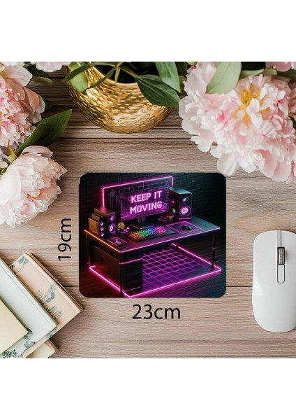 Gamer Tarzı Canlı Renkli Motivasyon Mousepad - 19X23 cm 2 mm Dikdörtgen Ithal Baskılı Mouse Pad