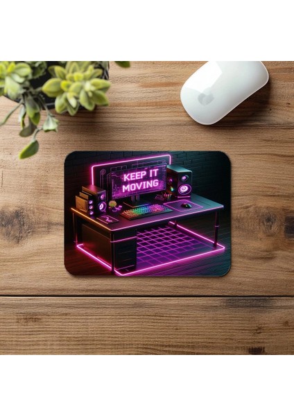 Gamer Tarzı Canlı Renkli Motivasyon Mousepad - 19X23 cm 2 mm Dikdörtgen Ithal Baskılı Mouse Pad fırsatları