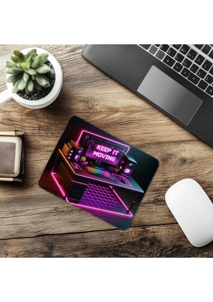 Gamer Tarzı Canlı Renkli Motivasyon Mousepad - 19X23 cm 2 mm Dikdörtgen Ithal Baskılı Mouse Pad