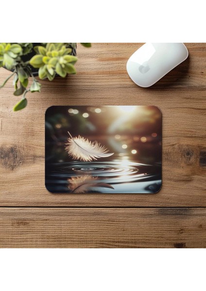 Havadaki Tüy ve Gölet Mousepad - 19X23 cm 2 mm Dikdörtgen Ithal Baskılı Mouse Pad fırsatları