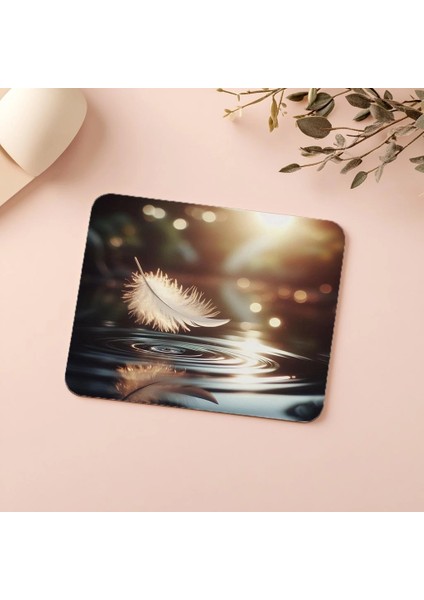 Havadaki Tüy ve Gölet Mousepad - 19X23 cm 2 mm Dikdörtgen Ithal Baskılı Mouse Pad indirimleri
