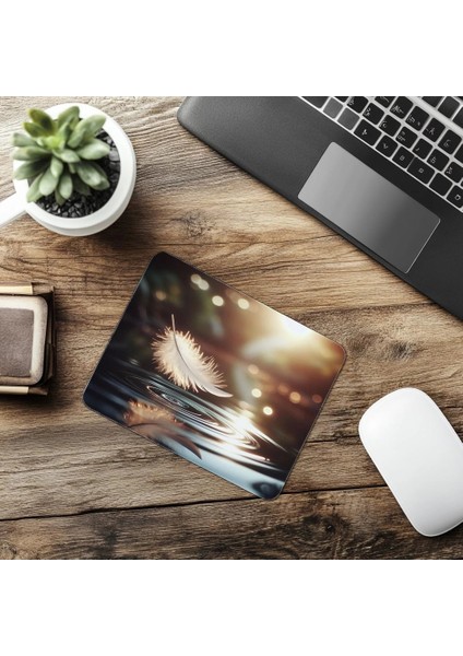 Havadaki Tüy ve Gölet Mousepad - 19X23 cm 2 mm Dikdörtgen Ithal Baskılı Mouse Pad