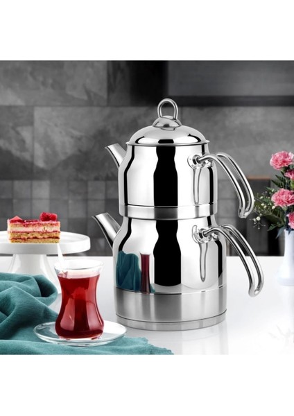 Ayperi Çelik Çaydanlık Metal Kulp Mini Boy