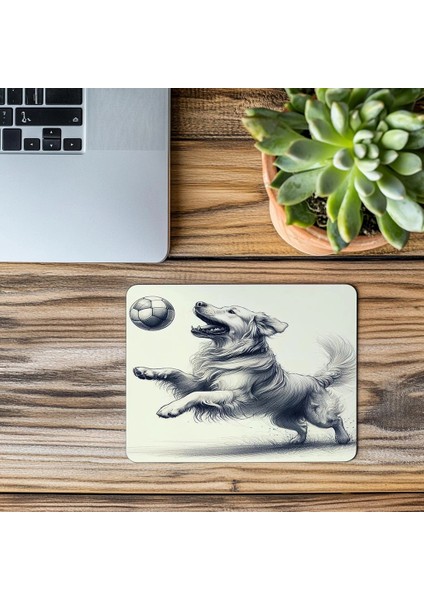 El Çizimi Toplu Köpek Temalı Mouse Pad - 19X23 cm 2 mm Dikdörtgen Ithal Baskılı Mouse Pad modelleri