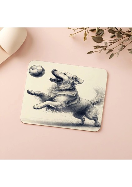 El Çizimi Toplu Köpek Temalı Mouse Pad - 19X23 cm 2 mm Dikdörtgen Ithal Baskılı Mouse Pad indirimleri