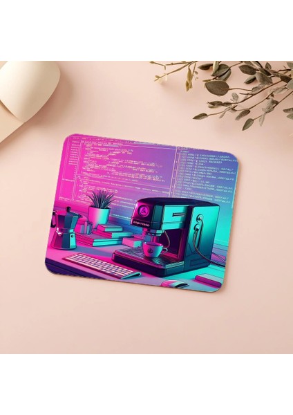 Espresso Makinesiyle Zenginleştirilmiş Kod Mouse Pad - 19X23 cm 2 mm Dikdörtgen Ithal Baskılı Mouse Pad indirimleri